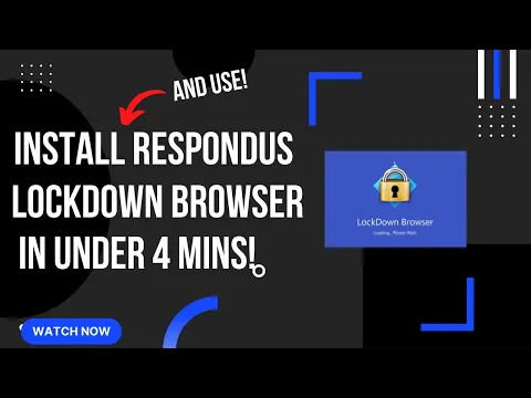 Download MP3 How to install and use Respondus LockDown Browser and Monitor