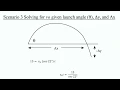 Projectile Motion 3 - Solving for initial velocity given launch angle and displacement