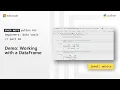 Demo Working with a DataFrame Even More Python for Beginners - Data Tools 10 of 31
