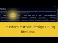 Creating Custom Cursors - CSS Only and JavaScript Awesome Cursor Animation With CSS Javascript