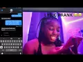 LYRIC PRANK ON MY BOYFRIEND