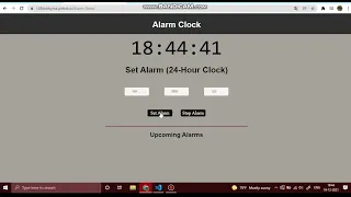 Alarm-Clock project using JAVASCRIPT
