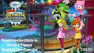Mario Sonic At The Sochi 2014 Sonic S Figure Skating Spectacular Team Vector Girls  Mario Sonic At The Sochi 2014 Sonic S Figure Skating Spectacular Team Vector Girls