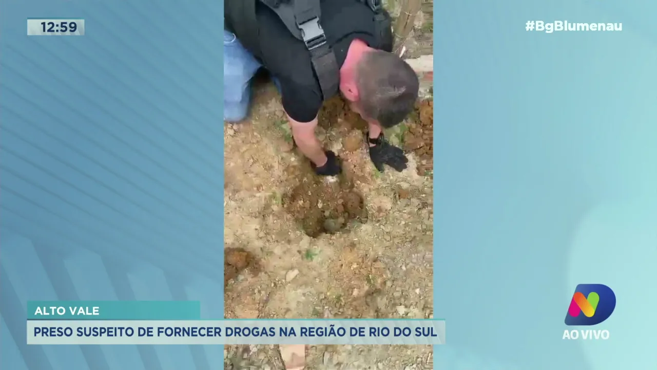 Preso suspeito de fornecer drogas na região de Rio do Sul