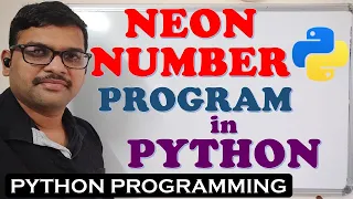 NEON NUMBER PROGRAM IN PYTHON PROGRAMMING