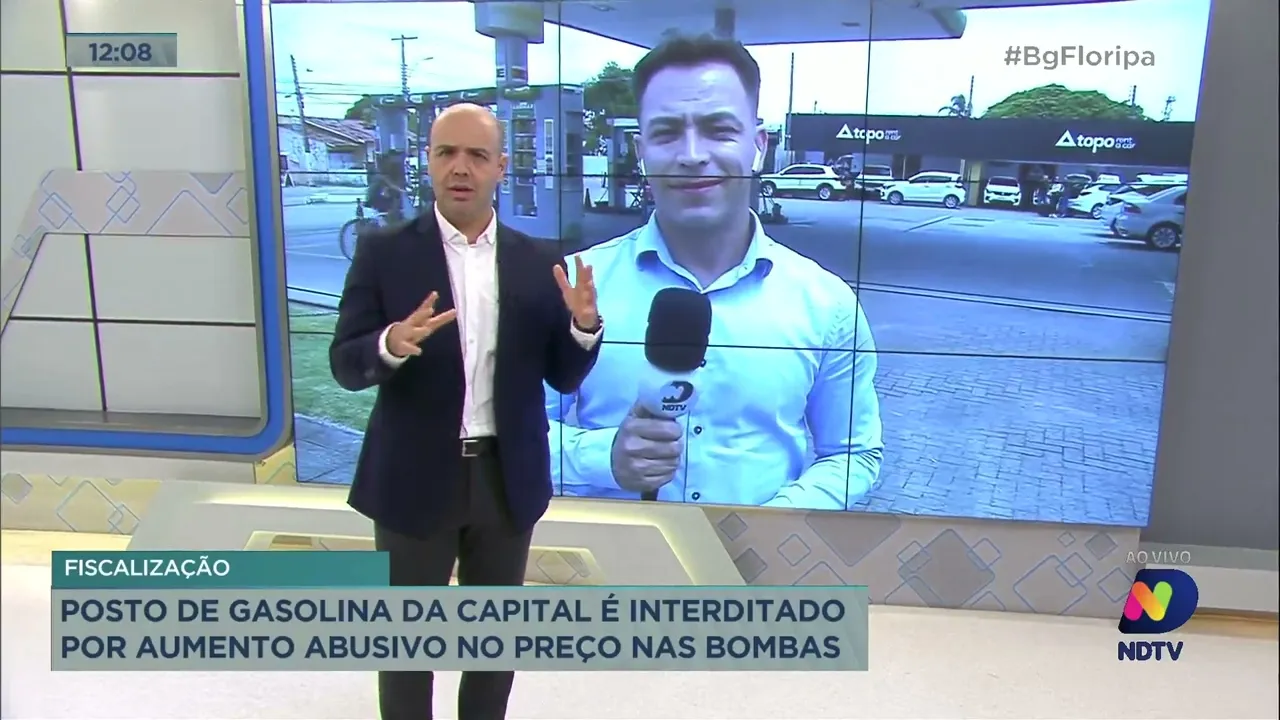 Posto de gasolina de Florianópolis é interditado por aumento abusivo no preço nas bombas