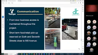 Downtown Tempe Streetscape February 2025 Construction Update