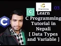 Data Types and Variable C Programming tutorial in Nepali 03