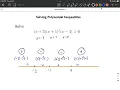 Solving Polynomial Inequalities and giving solution set in interval notation