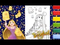 Rapunzel Coloring Glitter Coloring Rapunzel Tangled Disney Princess Coloring Page