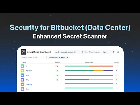 watch Security for Bitbucket Enhanced Secret Scanner by Soteri video