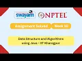 Data Structure And Algorithms Using Java Week 10 NPTEL ANSWERS My Swayam