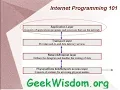 Internet Programming 101