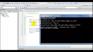 C Programing Tutorial 2 strcmp strcpy strcat