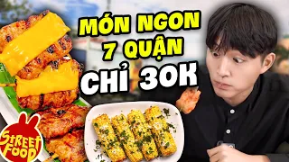 Dưới 30k mua toàn món ngon 7 quận | Bánh mì xíu mại trứng muối siêu to khổng lồ | FOOD TOUR