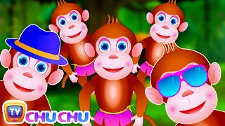 Download Five Little Monkeys Jumping On The Bed | Part 3 - The Smart Monkeys | ChuChu TV Kids Songs MP3