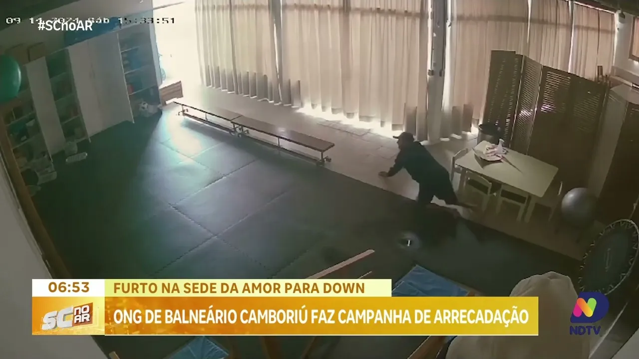 Após furto de R$ 40 mil, ONG em BC lança campanha de arrecadação