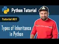 Python Tutorial - 20 Python Tutorial For Beginners In Hindi Types of Inheritance in Python