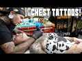 Starting Full Chest Piece at Sunshine State Tattoo