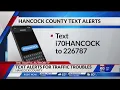 Hancock County offers text alerts during I-70 construction