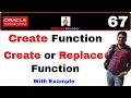 Apps Technical 67 Difference between Create Function AND Create or Replace Function in PLSQL