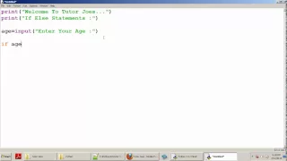 Python Tutorial If Else Statement In Python Tamil Part-21
