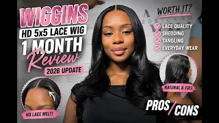 WIGGINS Lace Closure Gluless Wig 1-Month Review 2026