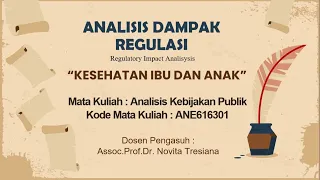 Download ANALISIS RIA KEBIJAKAN KESEHATAN IBU DAN ANAK MP3