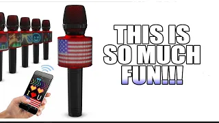 MASINGO New Bluetooth Karaoke Microphone Speaker for Kids and Adults