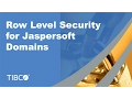 Jaspersoft Row Level Domain Data Security Tutorial