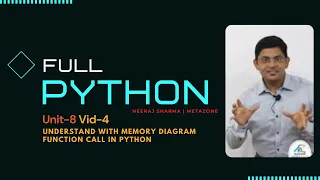 Python Unit8- 4 - Understanding with Memory Diagram-function call in python