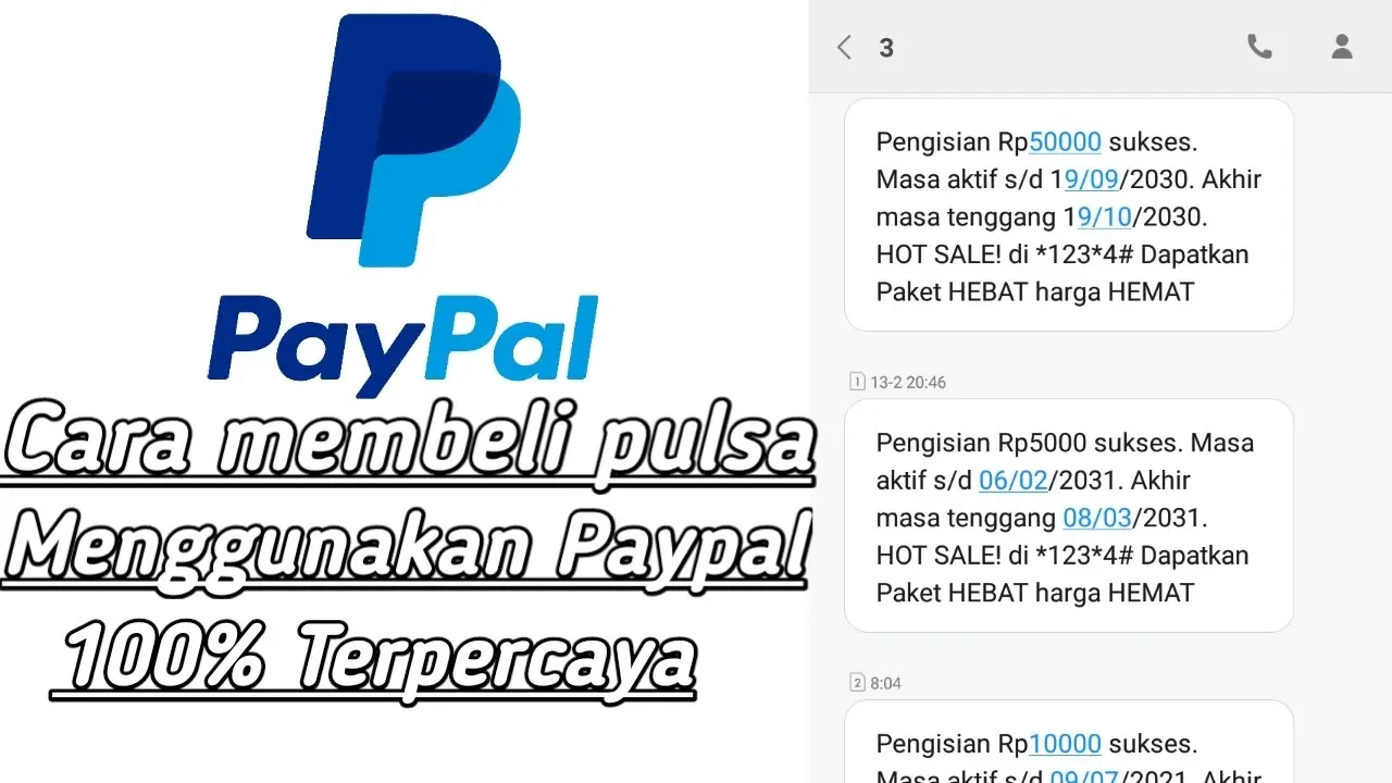 Cara membeli pulsa secara online bayar pakai paypal. 