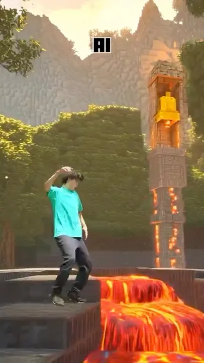 AIでマイクラの世界に入ってみた