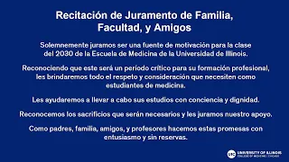 White Coat Ceremony August 2026