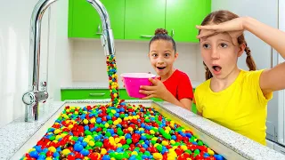 مغامرة دش الحلوى السحرية مع ناستيا وأصدقائها دندنها