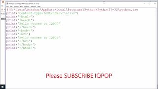 Python CGI Program 1 How to Run Python CGI Programs on XAMPP Server on Windows 10