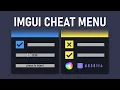 MAKE A PROPER MENU WITH IMGUI