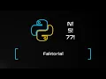 Program Faktorial Python