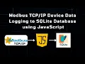 Modbus Device Data Logging to SQLite Database using JavaScript