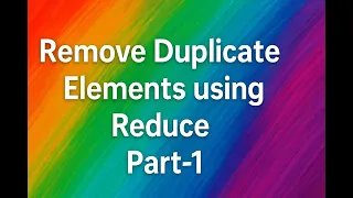 How to Remove Duplicates from an Array in JavaScript using reduce
