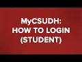 MyCSUDH How to Login Student
