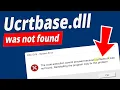 Ucrtbase dll Error Fix One Solution to Fix ANY DLL Error