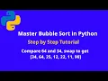 Master Bubble Sort in Python Step by Step Guide for Beginners
