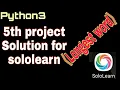 python3 5th project Solution for sololearn LONGEST WORD 5th problem Solution