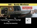 Tutorial Guitar 505 Arctic Monkeys Easy only 2 chords For beginners