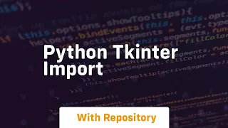python tkinter import