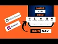 Mobile Icon Navigation Menu Bottom Icon Navigation Bar Using Elementor Pro