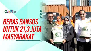 Bulog Lepas Beras Bansos untuk 21,3 Juta Masyarakat