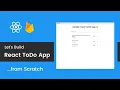 Build Deploy a React Todo App with Firebase React Tutorial For Beginners