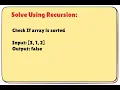 Check if an Array is Sorted